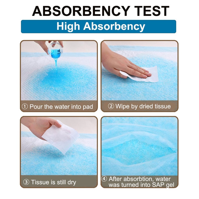 B BEARALS Bed Pads Disposable for Adult Extra Large (32”x36”, 20 Counts), Leak-Proof Disposable Bed Pads for Adults, Thick Disposable Underpads, Disposable Pads for Beds for Incontinence and Adults - Image 4