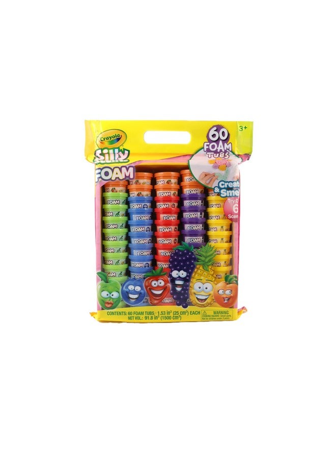 كرايولا إسفنجة لعب كرايولا - روائح مرحة | 60 خرزة إسفنجية معطرة (1 أونصة) | إسفنجة تشكيل للأطفال بستة ألوان وروائح زاهية | هدايا حفلات للأطفال، حقائب هدايا، هدايا عيد الميلاد للبنات والأولاد - Image 3