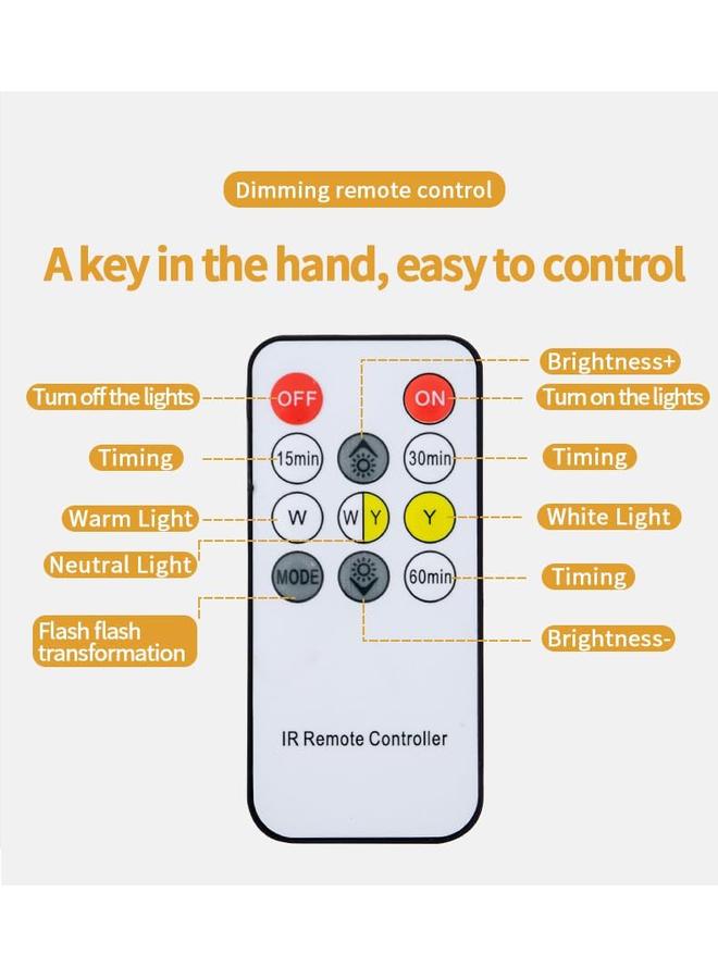 Y&D Small Bird Desk Lamp, Rechargeable Cordless Table Lamp with 3 Color Temperatures, Remote Control & Touch Sensor, Multi-Function Battery Operated Bird Night Light for Bedroom, Kids, 1 Pack - Image 4