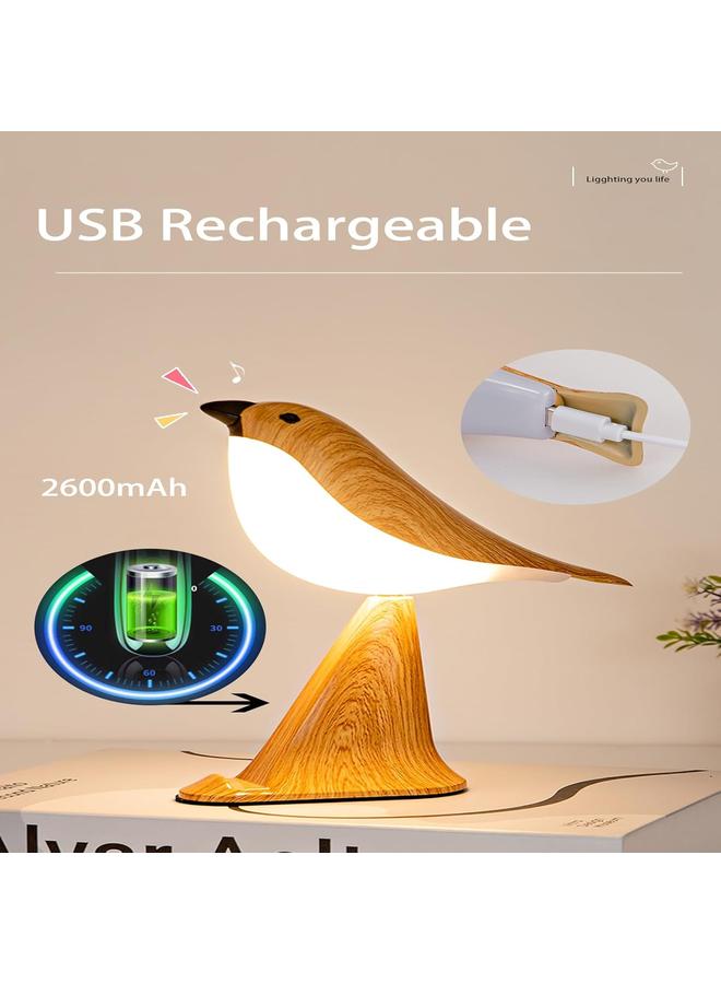 Y&D Small Bird Desk Lamp, Rechargeable Cordless Table Lamp with 3 Color Temperatures, Remote Control & Touch Sensor, Multi-Function Battery Operated Bird Night Light for Bedroom, Kids, 1 Pack - Image 5