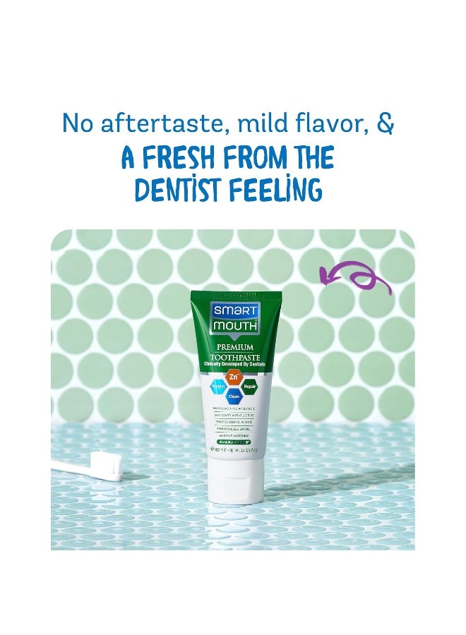 SmartMouth Anti-Cavity + Zinc Toothpaste - Fluoride Toothpaste for Cavity Prevention - Remineralizes Enamel - Sensitive Whitening - Alcohol-Free, Sugar-Free & Gluten-Free - 3.4 oz, 3-Pack - Image 4
