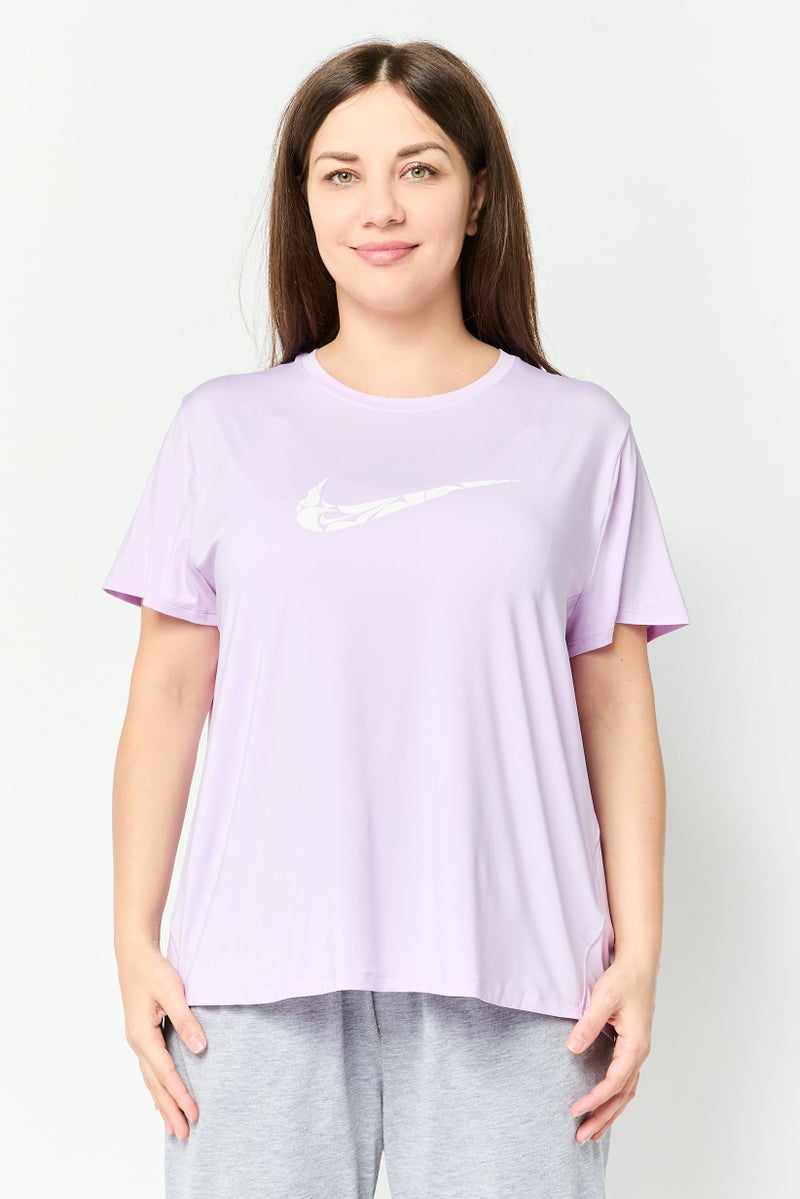 Nike Women Sportswear Fit Short Sleeve Training T-Shirt, Lilac - Image 1