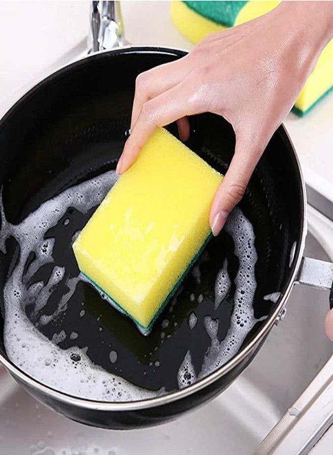 Magic Providers Sponge Scrub Pad for Utensils Cleaning in Kitchen Long Lasting Stain Removal Scrubber for Dish wash Liquid - Pack of 3 - Image 5