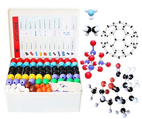 LINKTOR Chemistry Molecular Model Kit 444 Pieces Student or Teacher Set for Organic and Inorganic Chemistry Learning Motivate Enthusiasm for Learning and Raising Space Imagination A Fullerene Set - Image 1