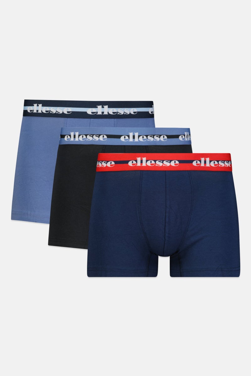 Ellesse شورتات رجالية 3 قطع بشعار العلامة التجارية، متعددة الألوان - Image 1