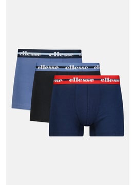 Ellesse Men 3 Piece Brand Logo Boxers, Multicolor  - Image 1