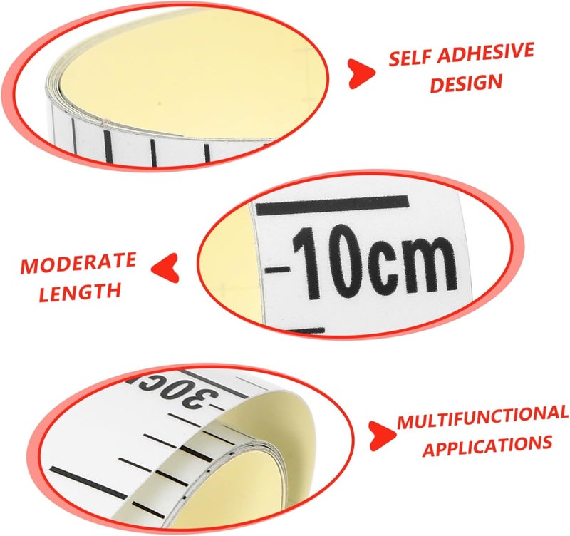 Healifty 2m Water Level Sticker for Pool Tank Gauge Measuring Ruler Reflective Adhesive Easy Application - Image 2