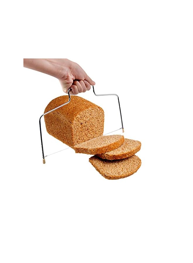 Raxoom Baking Adjustable 2-Wire Layer Cake Cutter and Leveler, Stainless Steel - Image 4