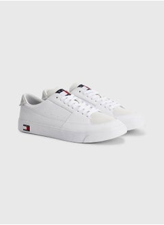 Men's Essential Badge Lace-Up Trainers Sneakers, White - pzsku/ZCD74A2ECDC105164CBF9Z/45/_/1724216734/b3be82a5-2805-406a-8196-ac42a5a0d786