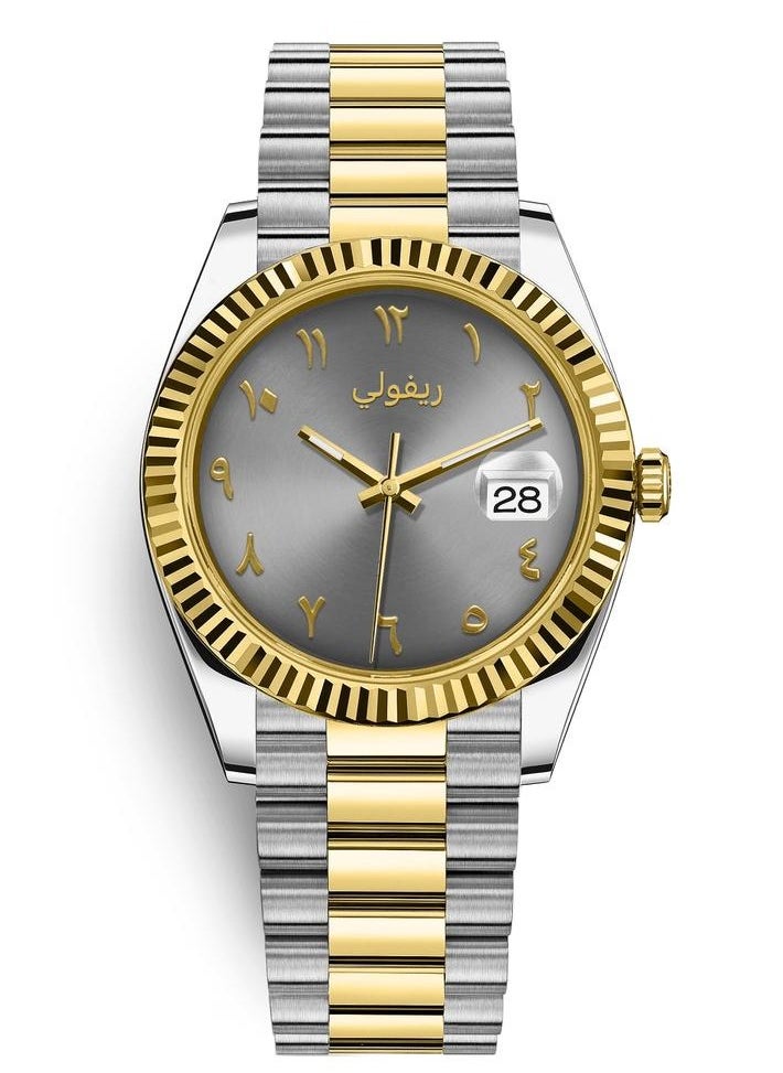 Rivoli Men's watch with Arabic numerals, soft and elegant 