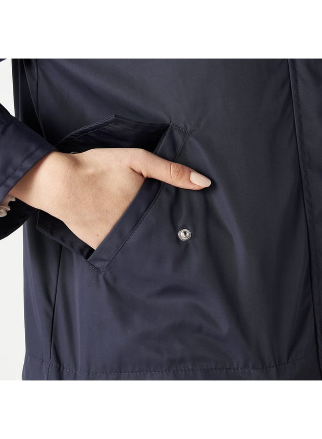 Lee Cooper Lee Cooper Zip Through Hooded Jacket with Long Sleeves and Pockets  - Image 4