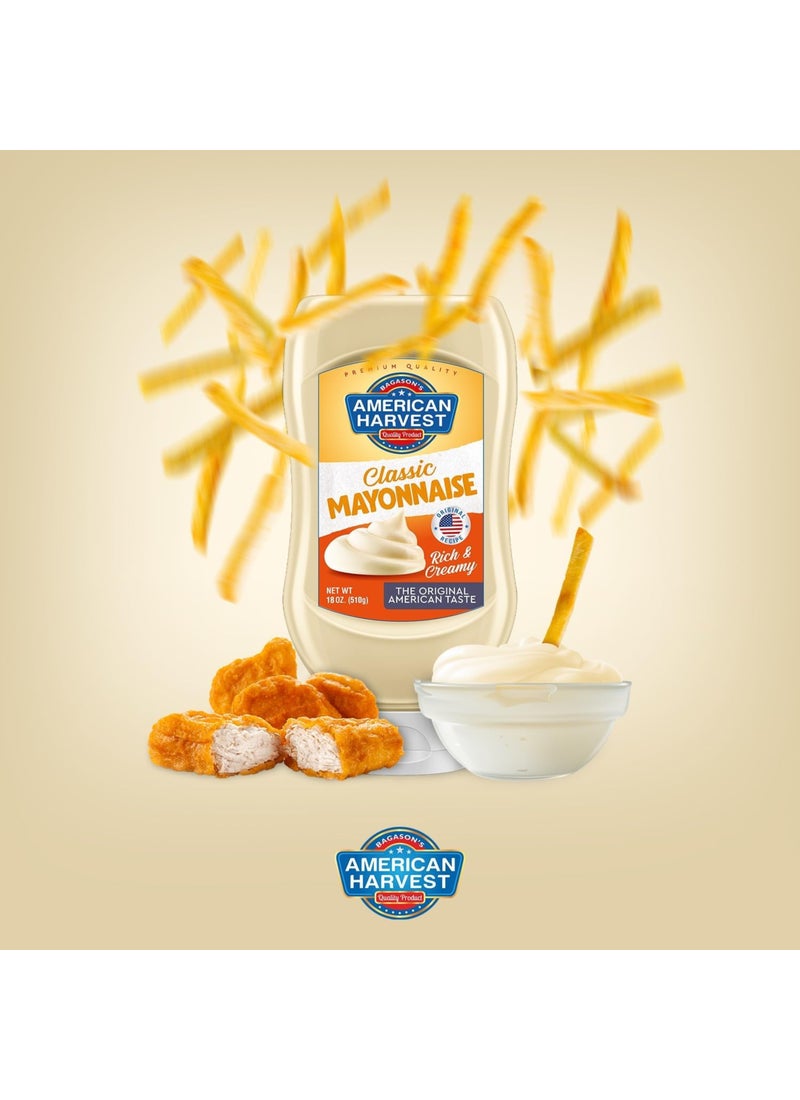 American Harvest زجاجة مايونيز كلاسيكية قابلة للعصر من الأعلى - Image 5