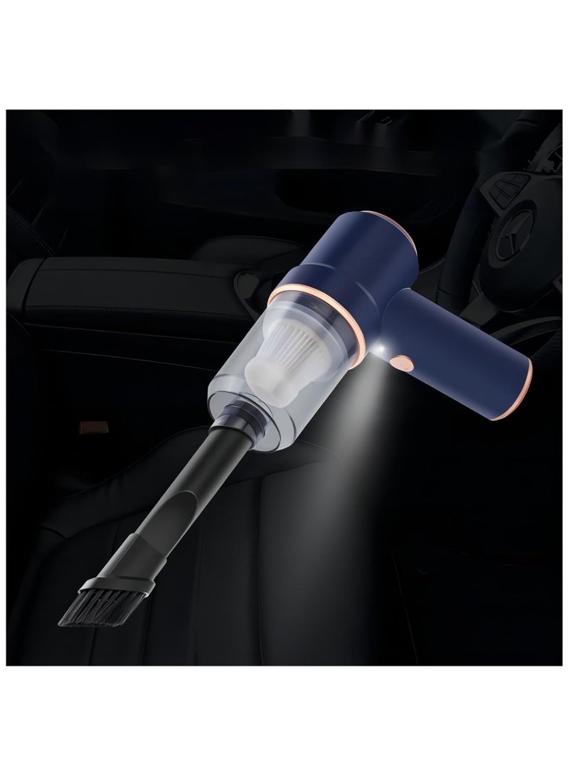 بيوينتي مكنسة كهربائية للسيارة بقوة شفط 9000 باسكال وقوة عالية 120 وات، مكنسة كهربائية صغيرة محمولة مع إضاءة LED للسيارة أو المنزل أو المكتب - Image 2