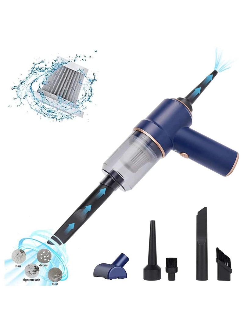 بيوينتي مكنسة كهربائية للسيارة بقوة شفط 9000 باسكال وقوة عالية 120 وات، مكنسة كهربائية صغيرة محمولة مع إضاءة LED للسيارة أو المنزل أو المكتب - Image 1
