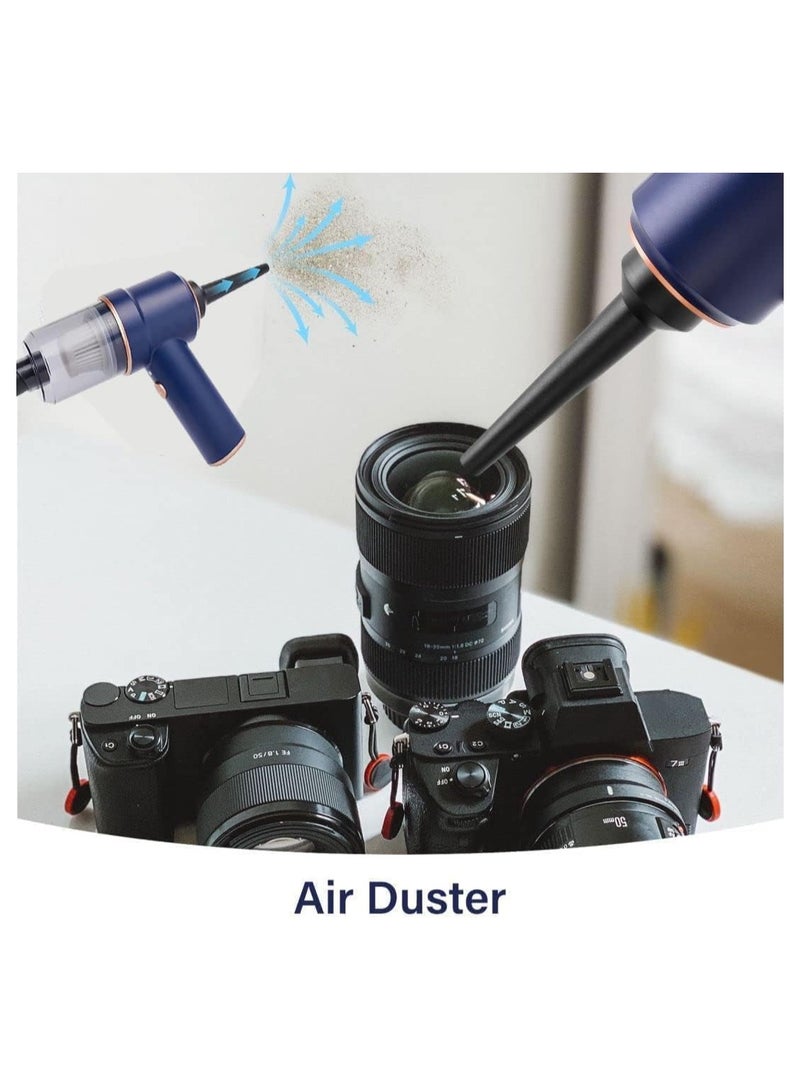 بيوينتي مكنسة كهربائية للسيارة بقوة شفط 9000 باسكال وقوة عالية 120 وات، مكنسة كهربائية صغيرة محمولة مع إضاءة LED للسيارة أو المنزل أو المكتب - Image 5