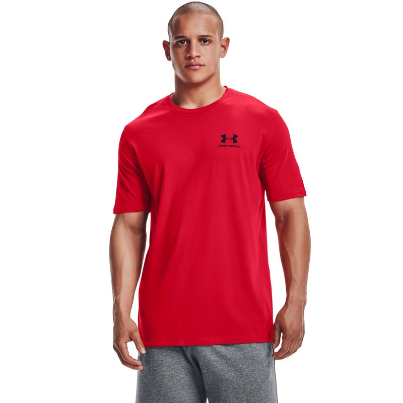 Under Armour Men's UA Sportstyle Left Chest Short Sleeve Shirt XXL Red - Image 1
