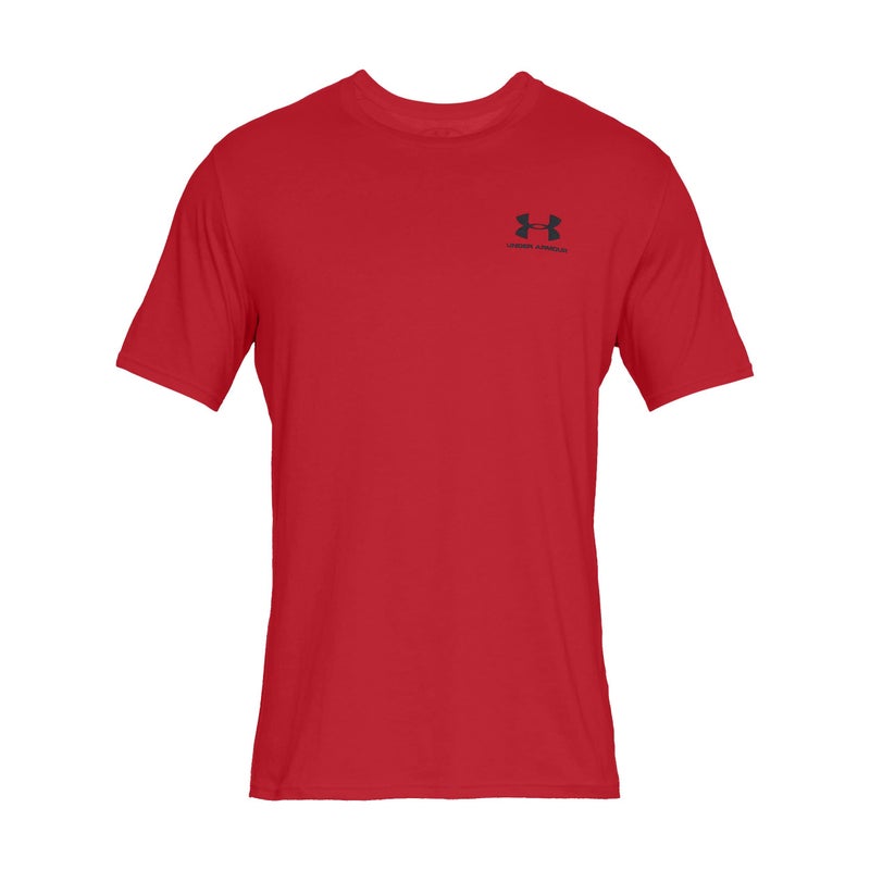 Under Armour Men's UA Sportstyle Left Chest Short Sleeve Shirt XXL Red - Image 3