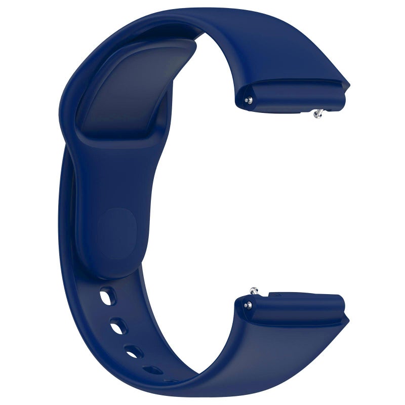 erorex For Redmi Watch 3 Active / Watch 3 Lite Solid Color Silicone Watch Band(Dark Blue) - Image 2