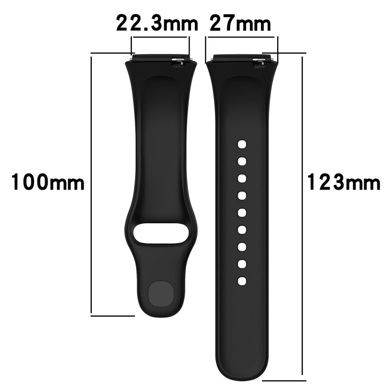 erorex For Redmi Watch 3 Active / Watch 3 Lite Solid Color Silicone Watch Band(Dark Blue) - Image 4