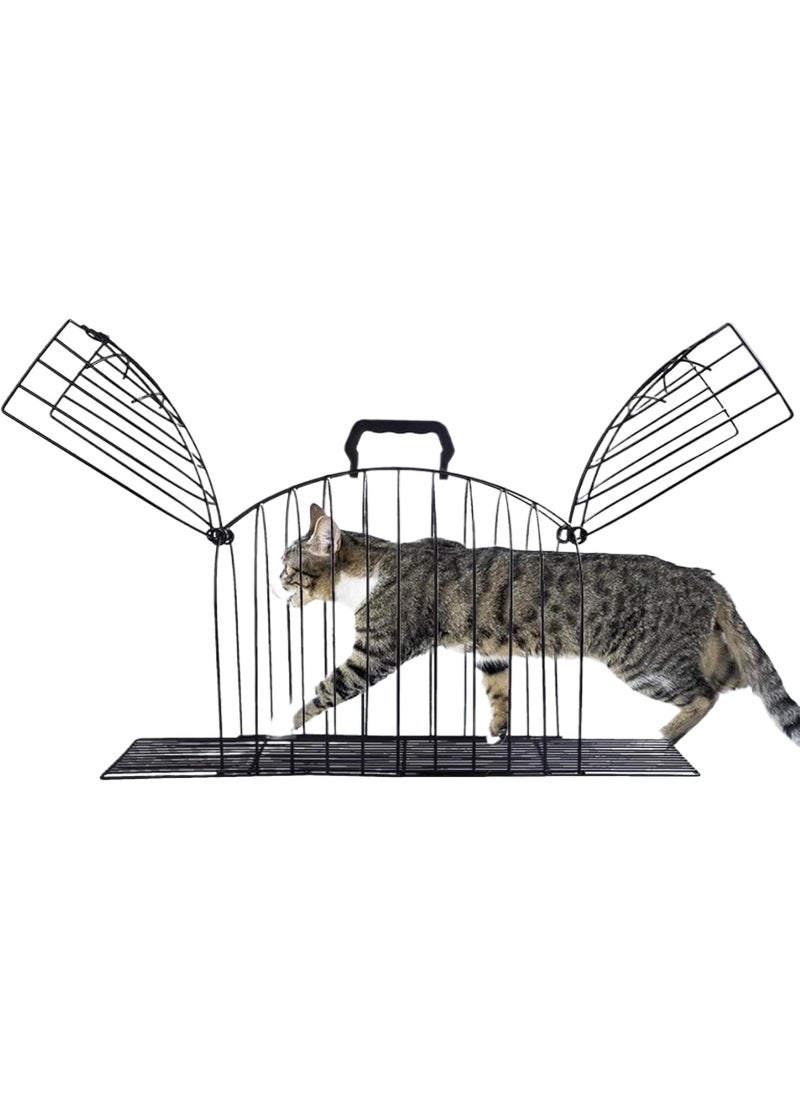 Coodipet Mumoo Bear Cat Grooming Shower Cage, Portable Cat Bath Tool, Convenient Pet Dryer Cage, Metal Bathing Blowing Portable Cat Grooming Shower Cage Metal Bathing Blowing Cage for Cat Washing - Image 1