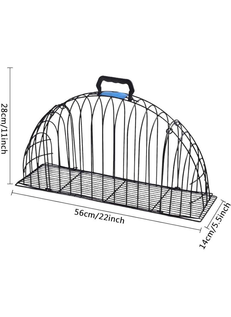 Coodipet Mumoo Bear Cat Grooming Shower Cage, Portable Cat Bath Tool, Convenient Pet Dryer Cage, Metal Bathing Blowing Portable Cat Grooming Shower Cage Metal Bathing Blowing Cage for Cat Washing - Image 2