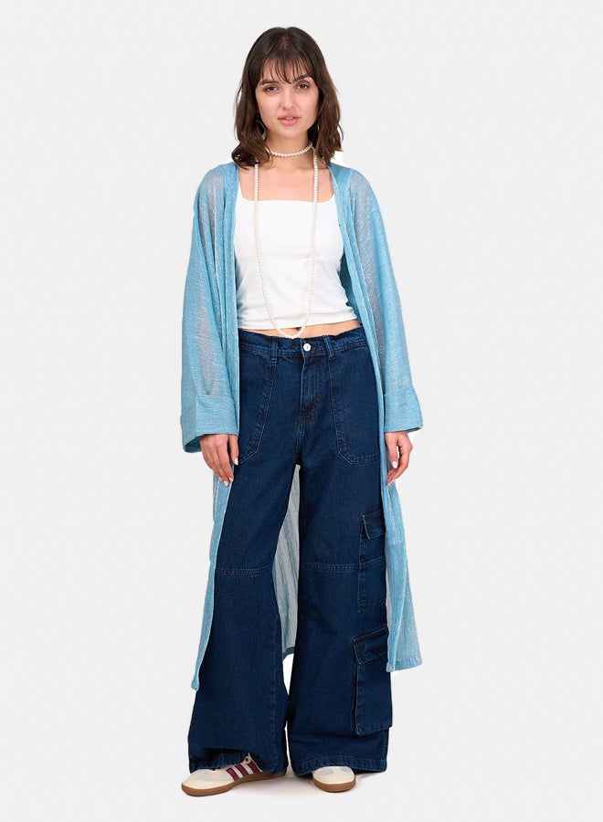 Clue Shimmering Tencel Cardigan  - Image 5