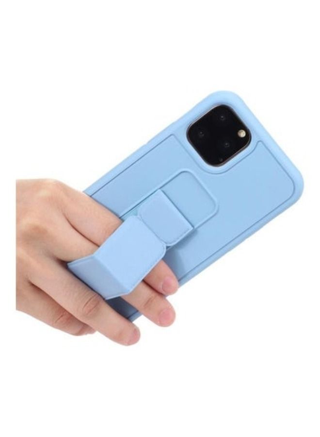 ACLIX iPhone 14 Pro Max Case with Hand Grip Foldable Magnetic Kickstand Wrist Strap Finger Grip Cover 6.7 inch Light Blue - Image 3