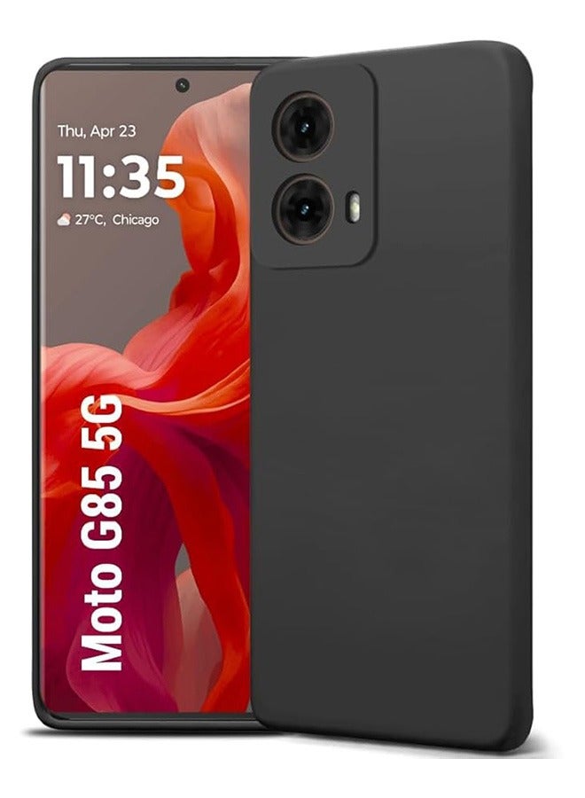 Case for Motorola G85 5G 6.67-Inch, Soft TPU Thin Protective Phone Cover , Anti-Fall Drop Protection, Anti-Fingerprints, Shockproof Case for Motorola G85 5G (Black) - Image 1