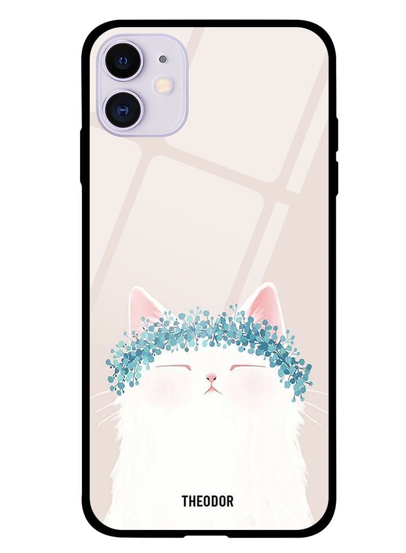 Theodor Protective Tempered Glass Case Cover IPHONE 12 6.1  Cat Queen - Image 1