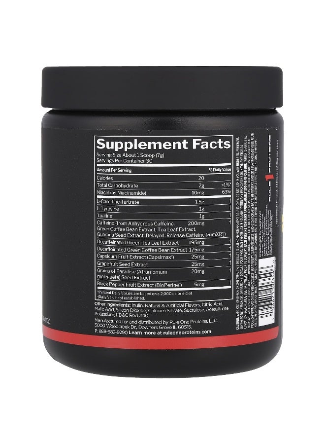 Rule One Proteins رويال ون بروتينز، بيرن™، إدارة الوزن الحراري، بطيخ، 7.41 أونصة (210 جرام) - Image 2