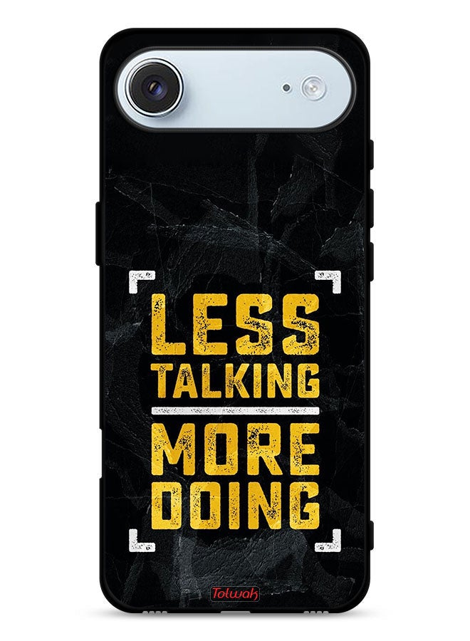 Tolwak Apple iPhone Air Protective Case Cover Less Talking More Doing - Image 1
