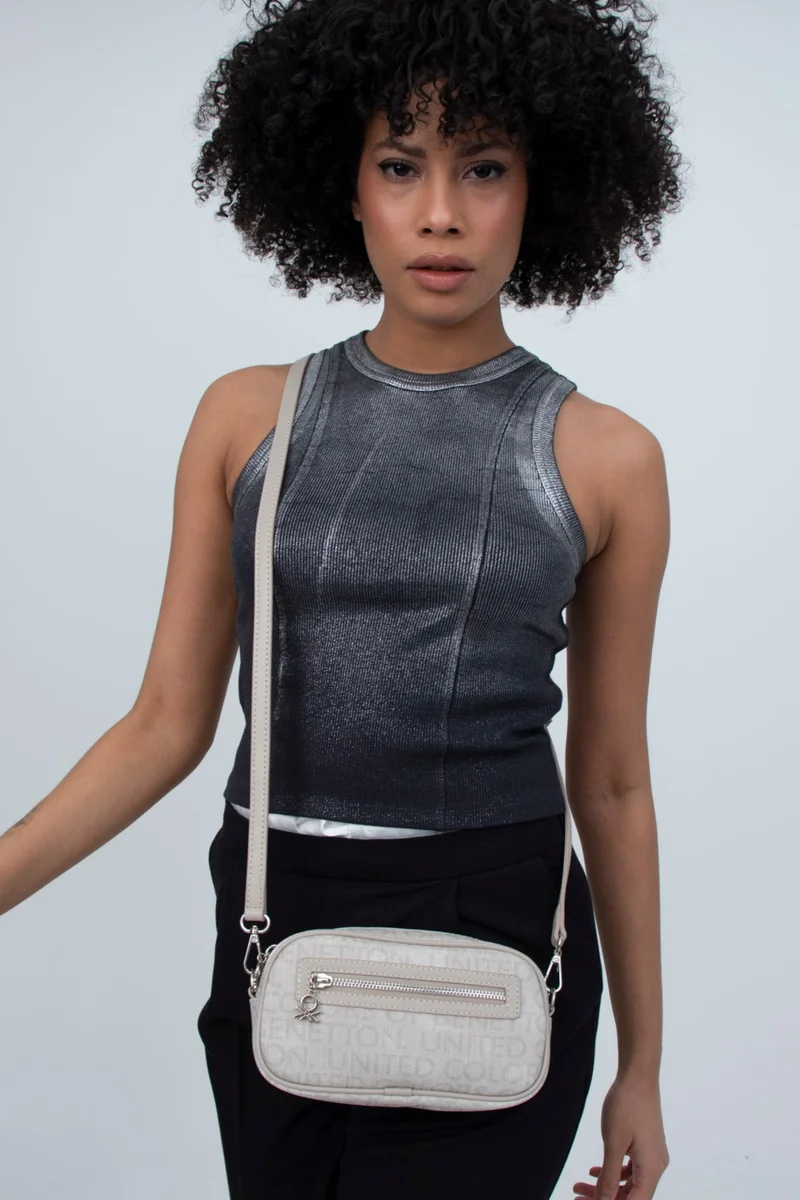 يونايتد كولورز أوف بينتيون Benetton Women's Crossbody Bag Stone BNT1319