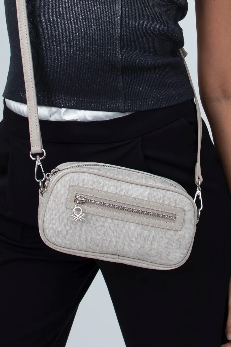 يونايتد كولورز أوف بينتيون Benetton Women's Crossbody Bag Stone BNT1319
