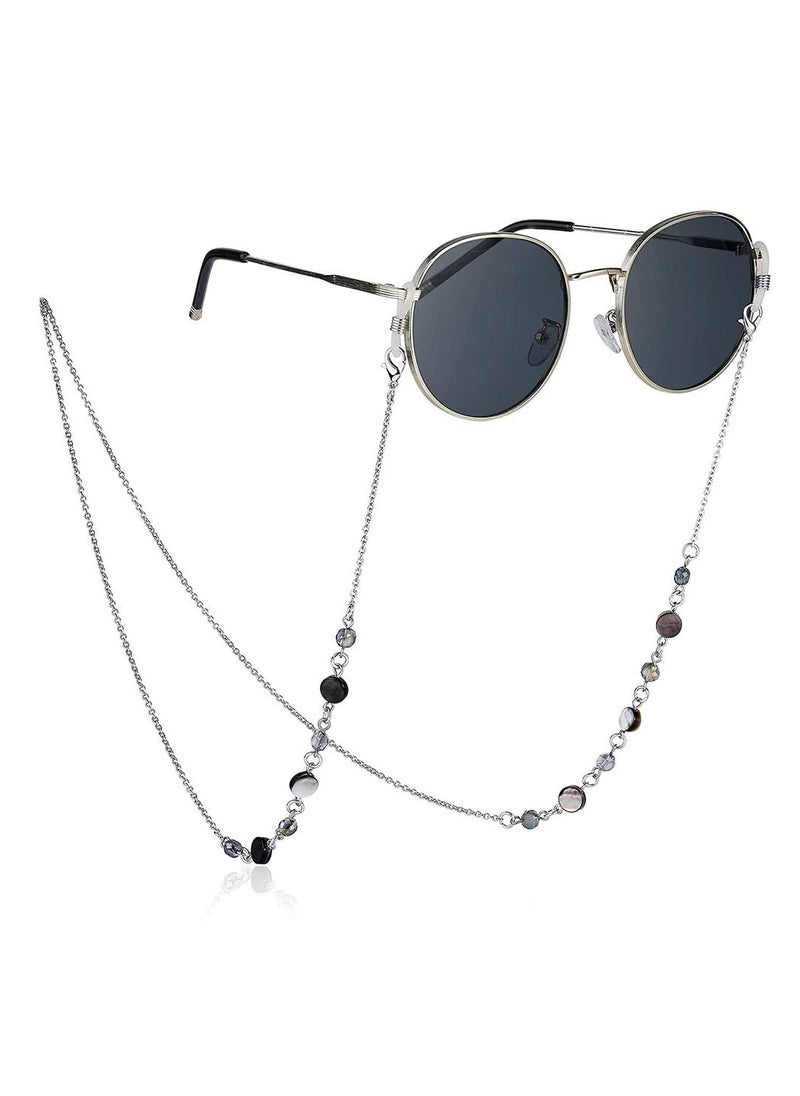 CMGTYYD Eyeglass Chain, Fashion Eyewear Retainer Strap Holder Cord, Sunglasses Holder Necklace, Eyeglasses Chain for Women, Face Covering Beaded Lanyard, Reading Eyeglass Necklace, Eyeglass Lanyard  - Image 3
