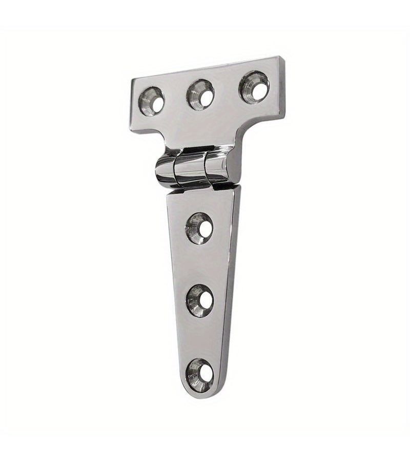 2 Pack 316 Stainless Steel Marine Grade T Hinges Heavy Duty Surface Mount Silvery - Image 3