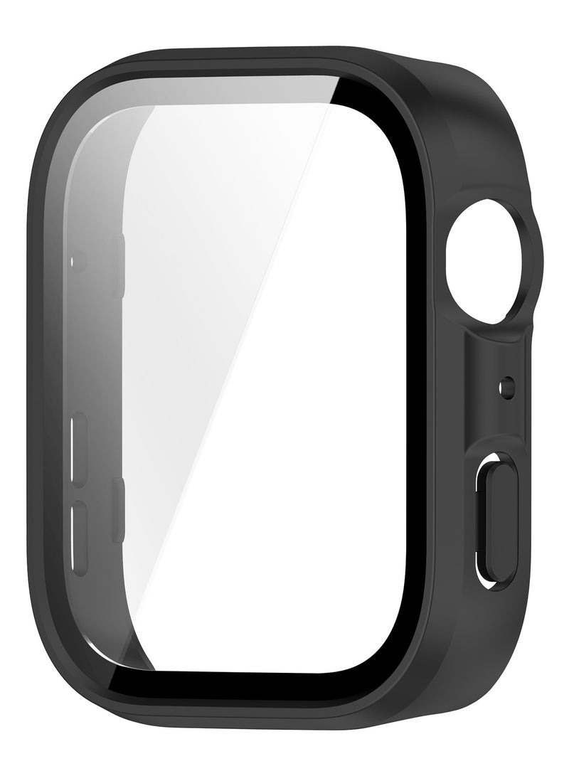 HablTech Protective Case Suitable for Huawei Watch Fit 4 Case Hard PC Case with Tempered Glass Screen Protectors Full Protective Cover(Black) - Image 4
