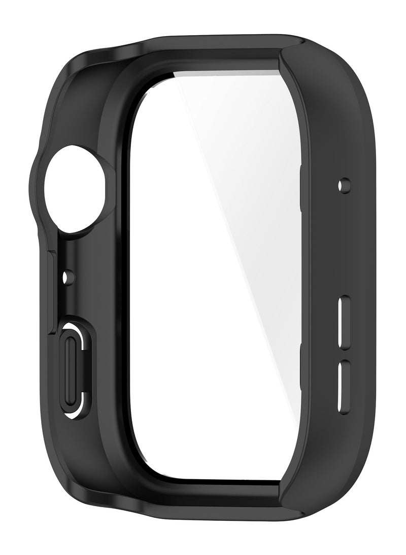 HablTech Protective Case Suitable for Huawei Watch Fit 4 Case Hard PC Case with Tempered Glass Screen Protectors Full Protective Cover(Black) - Image 5