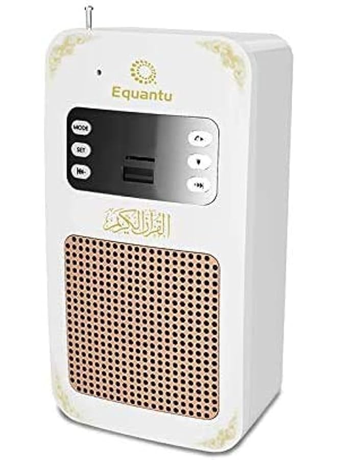 Equantu Smart Wall Plug Quran Speaker With Remote Bluetooth Led Light Radio Usb And Sd - Image 1