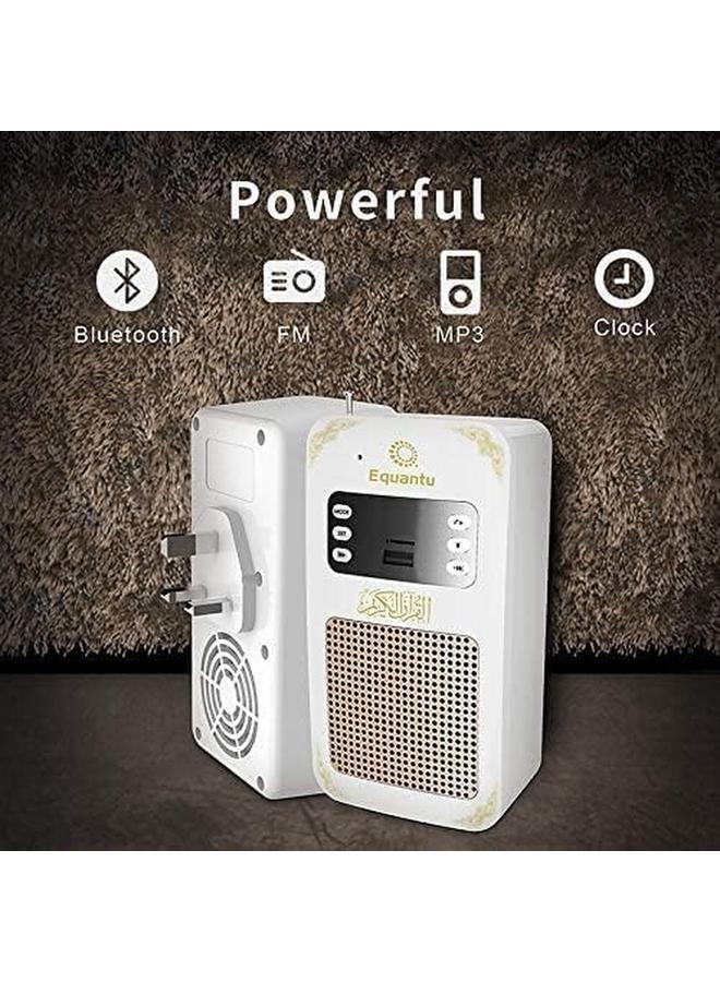Equantu Smart Wall Plug Quran Speaker With Remote Bluetooth Led Light Radio Usb And Sd - Image 3