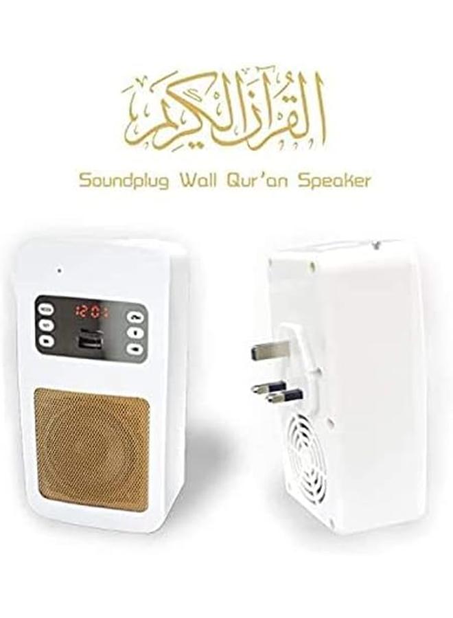 Equantu Smart Wall Plug Quran Speaker With Remote Bluetooth Led Light Radio Usb And Sd - Image 2