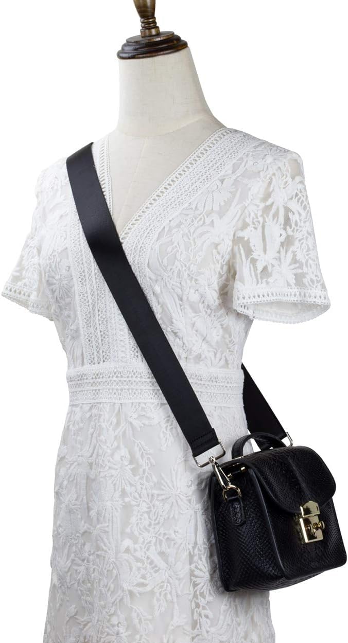 coku Multipurpose Replacement Adjustable Crossbody Sling Side Bag Strap Hand Shoulder Belt for Purse Strap, Camera Belt, Handbag, Messenger Bag with Swivel Snap Hooks (Black) - Image 3