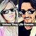SUNOVELTIES 10 Pack Thug Life Party Sunglasses 8 Bit Pixelated Tiny Mosaic Gamer MLG Photo Props Glasses for Adults - Image 3