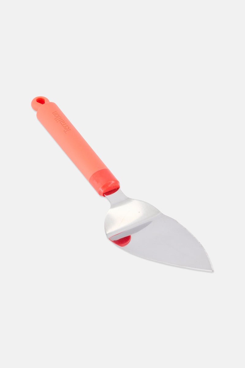 Terraillon Stainless Steel Cake Slicer, Neon Peach - Image 3