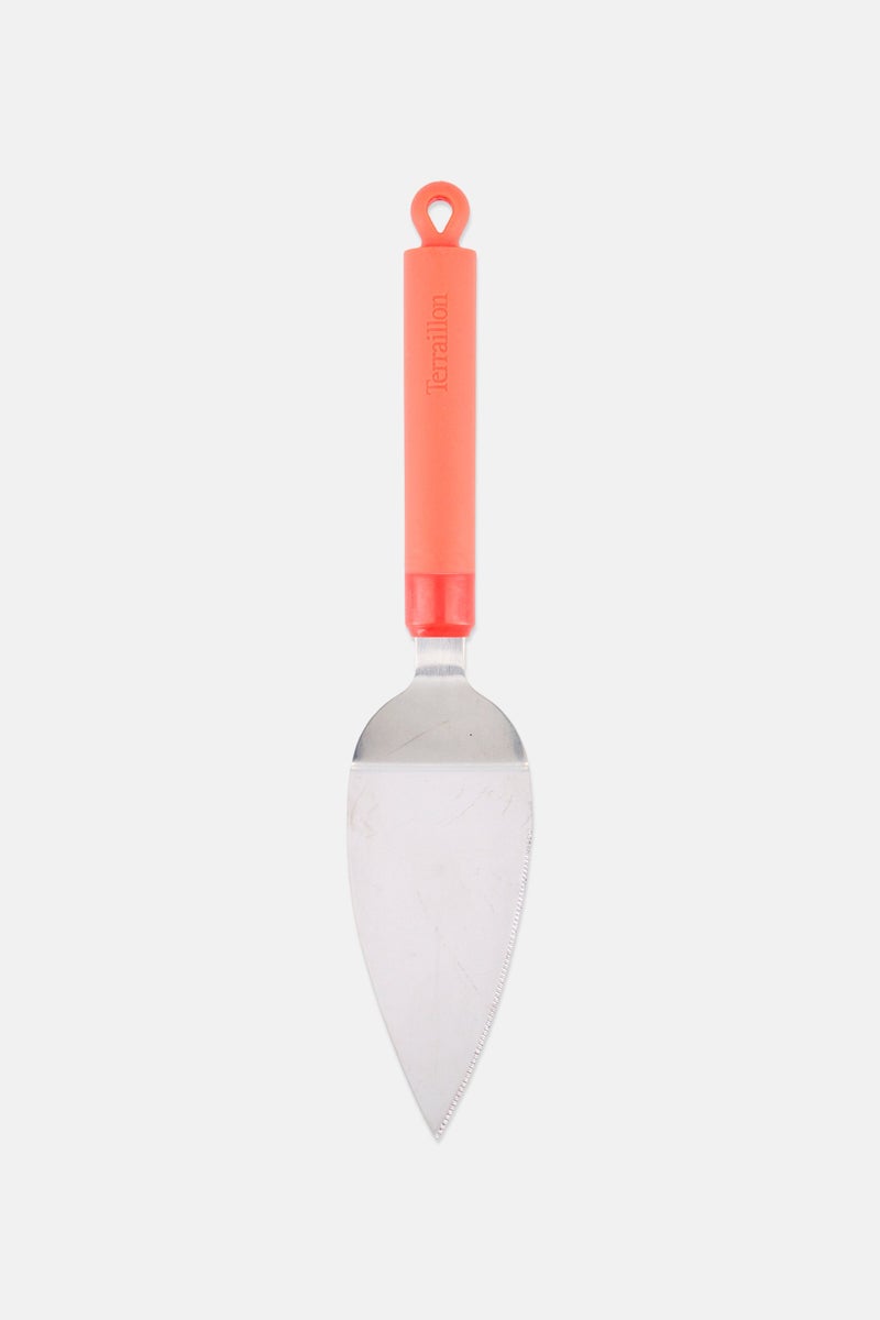 Terraillon Stainless Steel Cake Slicer, Neon Peach - Image 2