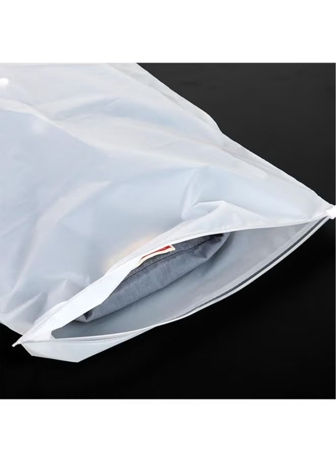 ZVEV 30 Packs Multi-size Travel Bags Large Clear Frosted Travel Packing Zip Lock Bags Pouch for Travel Clothes Shoes Cosmetics Suitcases - Image 3