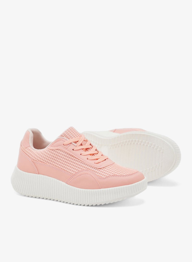 Ginger Mesh Detail Casual Sneakers - Image 3