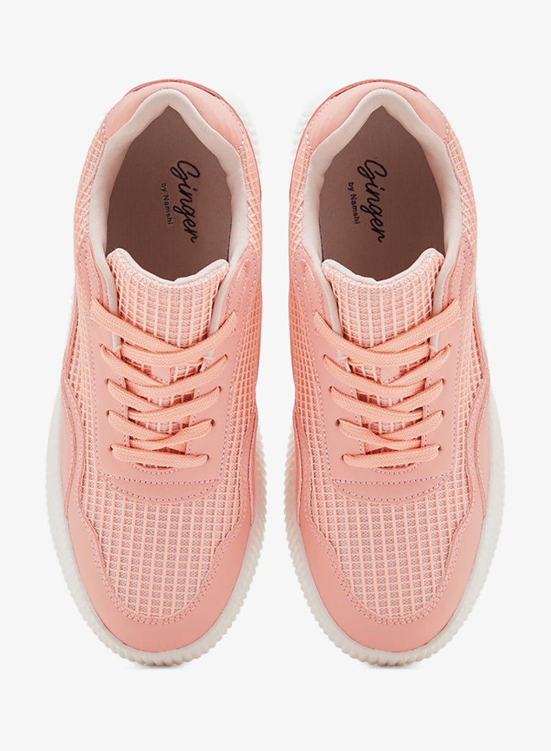 Ginger Mesh Detail Casual Sneakers - Image 4