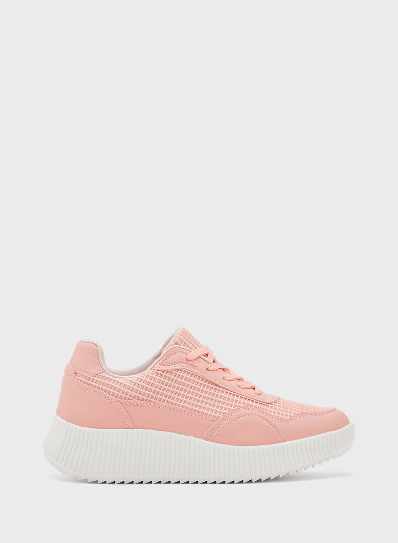 Ginger Mesh Detail Casual Sneakers  - Image 1