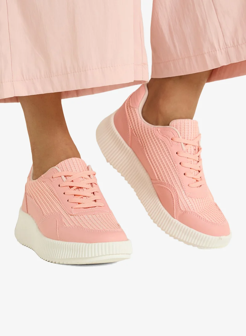Ginger Mesh Detail Casual Sneakers