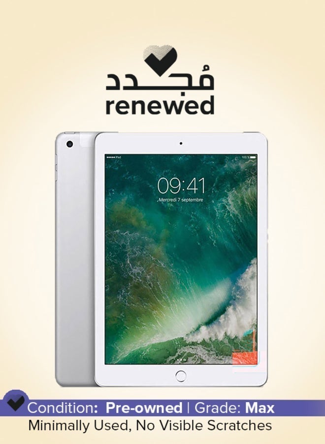 Apple Renewed - iPad 2018 (6th Gen) 9.7-inch 128GB Wi-Fi 4G Silver With FaceTime - International Version - Image 1